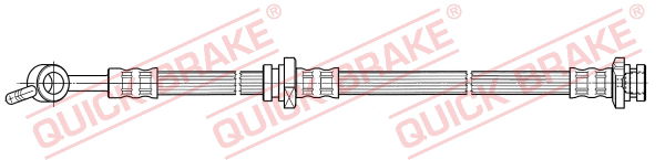 Bremsschlauch Vorderachse links QUICK BRAKE 50.806 von QUICK BRAKE