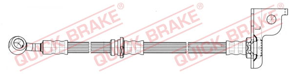 Bremsschlauch Vorderachse links QUICK BRAKE 50.820 von QUICK BRAKE