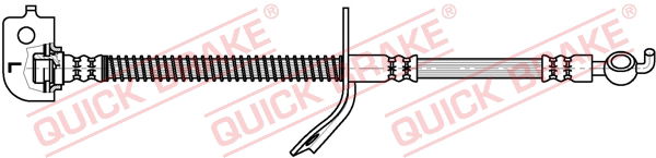 Bremsschlauch Vorderachse links QUICK BRAKE 50.886 von QUICK BRAKE