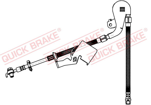 Bremsschlauch Vorderachse links QUICK BRAKE 58.803X von QUICK BRAKE