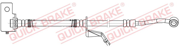 Bremsschlauch Vorderachse links QUICK BRAKE 58.877X von QUICK BRAKE