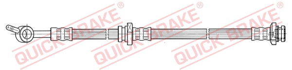 Bremsschlauch Vorderachse rechts QUICK BRAKE 50.805 von QUICK BRAKE