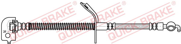 Bremsschlauch Vorderachse rechts QUICK BRAKE 50.887 von QUICK BRAKE