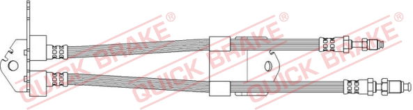 Bremsschlauch mitte QUICK BRAKE 36.700 von QUICK BRAKE