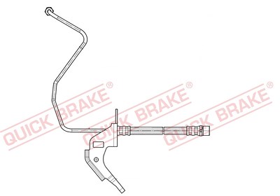 Quick Brake Bremsschlauch [Hersteller-Nr. 35.913] für Opel, Vauxhall von QUICK BRAKE