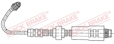 Quick Brake Bremsschlauch [Hersteller-Nr. 37.930] für Renault von QUICK BRAKE