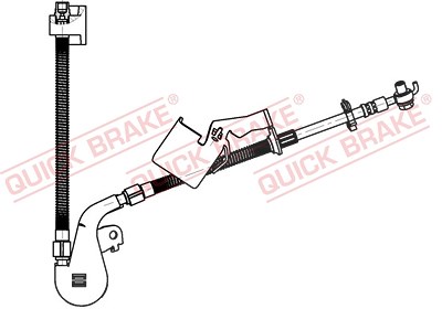 Quick Brake Bremsschlauch [Hersteller-Nr. 50.703X] für Peugeot von QUICK BRAKE