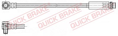 Quick Brake Bremsschlauch [Hersteller-Nr. 58.301X] für Ford von QUICK BRAKE