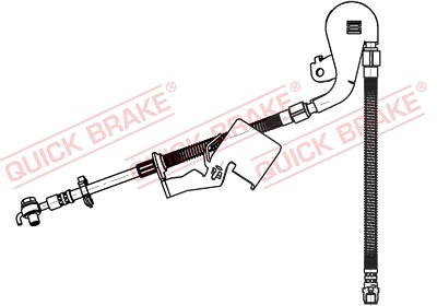 Quick Brake Bremsschlauch [Hersteller-Nr. 58.803X] für Citroën, Peugeot von QUICK BRAKE