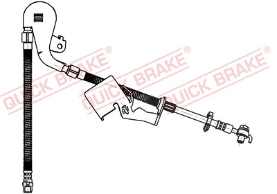 Quick Brake Bremsschlauch [Hersteller-Nr. 58.804X] für Citroën, Peugeot von QUICK BRAKE