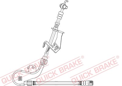 Quick Brake Bremsschlauch [Hersteller-Nr. 58.875X] für Citroën, Peugeot von QUICK BRAKE