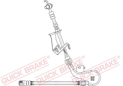 Quick Brake Bremsschlauch [Hersteller-Nr. 58.887X] für Citroën, Peugeot von QUICK BRAKE