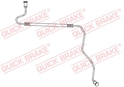 Quick Brake Bremsschlauch [Hersteller-Nr. 96.017] für Citroën, Peugeot von QUICK BRAKE