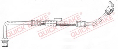 Quick Brake Bremsschlauch Vorderachse links [Hersteller-Nr. 50.946] für Ford von QUICK BRAKE