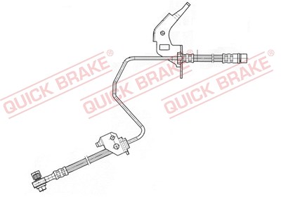 Quick Brake Bremsschlauch hinten links + rechts [Hersteller-Nr. 59.960X] für Opel von QUICK BRAKE