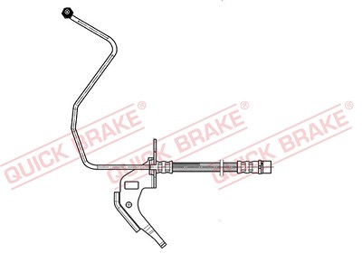 Quick Brake Bremsschlauch hinten links [Hersteller-Nr. 35.914] für Opel, Vauxhall von QUICK BRAKE