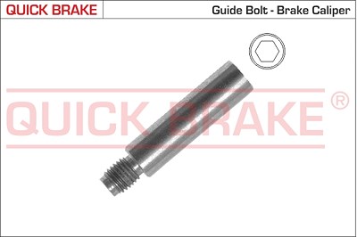 Quick Brake Führungsbolzen, Bremssattel [Hersteller-Nr. 11286] für Alfa Romeo, Audi, BMW, Cadillac, Chevrolet, Chrysler, Citroën, Cupra, Dacia, Daewoo von QUICK BRAKE