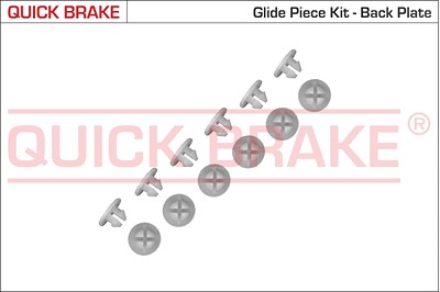 Quick Brake Gleitstück, Bremsankerblech [Hersteller-Nr. 6859K] für Skoda, VW von QUICK BRAKE