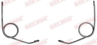 Quick Brake Handbremsfedersatz, Bremssattel [Hersteller-Nr. 113-0504] für Audi, VW, Skoda von QUICK BRAKE