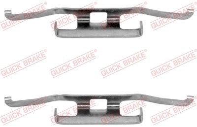 Quick Brake Montagesatz Bremsbeläge Scheibenbremse hinten [Hersteller-Nr. 109-1098] für BMW, Saab von QUICK BRAKE