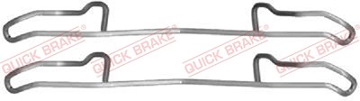 Quick Brake Montagesatz Bremsbeläge Scheibenbremse vorne [Hersteller-Nr. 109-1100] für Gm Korea, Opel, Vauxhall von QUICK BRAKE