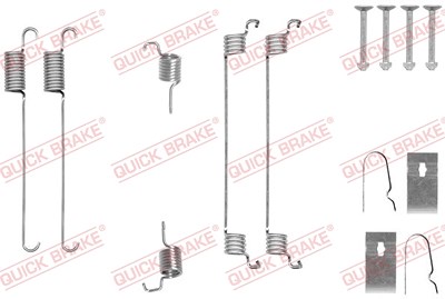 Quick Brake Zubehörsatz, Bremsbacken [Hersteller-Nr. 105-0007] für Nissan, Suzuki von QUICK BRAKE