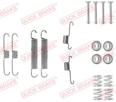 Quick Brake Zubehörsatz, Bremsbacken [Hersteller-Nr. 105-0012] für Daihatsu von QUICK BRAKE