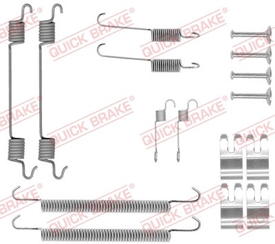 Quick Brake Zubehörsatz, Bremsbacken [Hersteller-Nr. 105-0029] für Land Rover von QUICK BRAKE