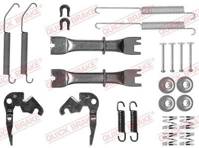 Quick Brake Zubehörsatz, Bremsbacken [Hersteller-Nr. 105-0033S] für Citroën, Mitsubishi, Peugeot von QUICK BRAKE