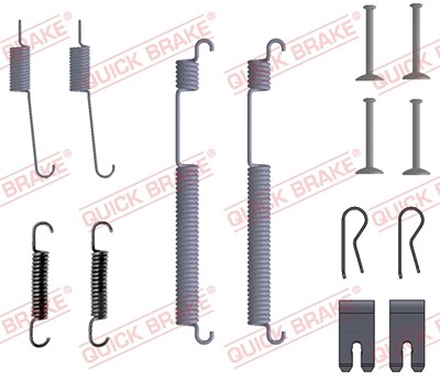 Quick Brake Zubehörsatz, Bremsbacken [Hersteller-Nr. 105-0053] für Seat, VW, Skoda von QUICK BRAKE