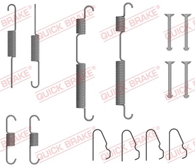 Quick Brake Zubehörsatz, Bremsbacken [Hersteller-Nr. 105-0054] für Opel, Hyundai, Kia von QUICK BRAKE