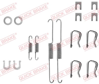 Quick Brake Zubehörsatz, Bremsbacken [Hersteller-Nr. 105-0549] von QUICK BRAKE