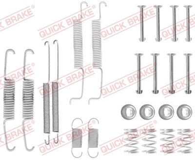 Quick Brake Zubehörsatz, Bremsbacken [Hersteller-Nr. 105-0569] für Audi, Seat, VW, Skoda von QUICK BRAKE