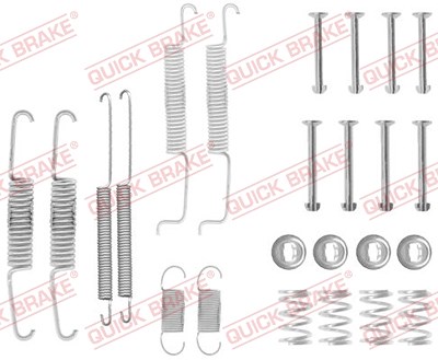 Quick Brake Zubehörsatz, Bremsbacken [Hersteller-Nr. 105-0569] für Audi, Seat, Skoda, VW von QUICK BRAKE