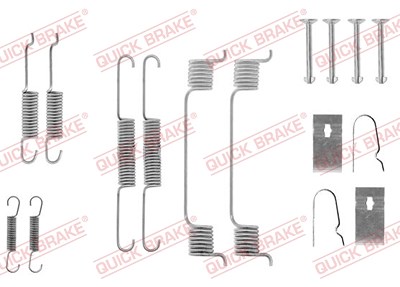 Quick Brake Zubehörsatz, Bremsbacken [Hersteller-Nr. 105-0605] für Mazda von QUICK BRAKE