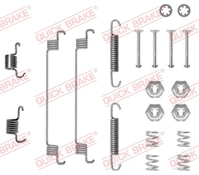 Quick Brake Zubehörsatz, Bremsbacken [Hersteller-Nr. 105-0651] für Renault, Peugeot, Citroën von QUICK BRAKE