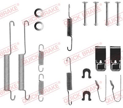 Quick Brake Zubehörsatz, Bremsbacken [Hersteller-Nr. 105-0654] für Honda von QUICK BRAKE