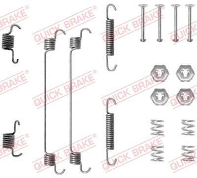 Quick Brake Zubehörsatz, Bremsbacken [Hersteller-Nr. 105-0657] für Citroën, Fiat, Alfa Romeo, Renault, Lancia von QUICK BRAKE