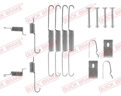 Quick Brake Zubehörsatz, Bremsbacken [Hersteller-Nr. 105-0663] für Mazda von QUICK BRAKE