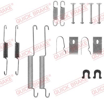 Quick Brake Zubehörsatz, Bremsbacken [Hersteller-Nr. 105-0668] für Honda von QUICK BRAKE