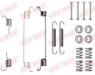 Quick Brake Zubehörsatz, Bremsbacken [Hersteller-Nr. 105-0672] für Ford, Fiat, Dacia, Renault, Peugeot, Lancia, VW von QUICK BRAKE