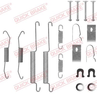 Quick Brake Zubehörsatz, Bremsbacken [Hersteller-Nr. 105-0679] für Honda von QUICK BRAKE