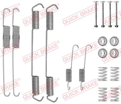 Quick Brake Zubehörsatz, Bremsbacken [Hersteller-Nr. 105-0689] für Citroën, Fiat, Peugeot von QUICK BRAKE