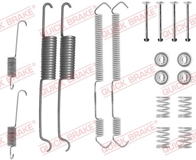 Quick Brake Zubehörsatz, Bremsbacken [Hersteller-Nr. 105-0691] für Citroën, Ford, Fiat, Peugeot, Nissan von QUICK BRAKE