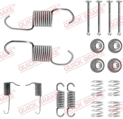 Quick Brake Zubehörsatz, Bremsbacken [Hersteller-Nr. 105-0696] für Mitsubishi von QUICK BRAKE