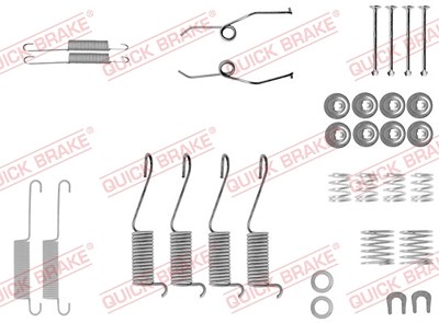 Quick Brake Zubehörsatz, Bremsbacken [Hersteller-Nr. 105-0697] für Toyota, VW von QUICK BRAKE