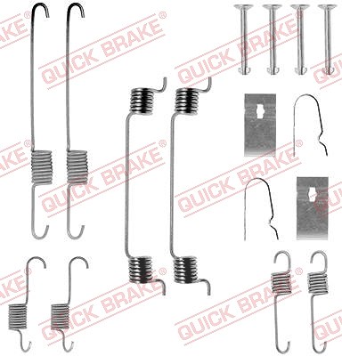 Quick Brake Zubehörsatz, Bremsbacken [Hersteller-Nr. 105-0699] für Mazda, Kia von QUICK BRAKE