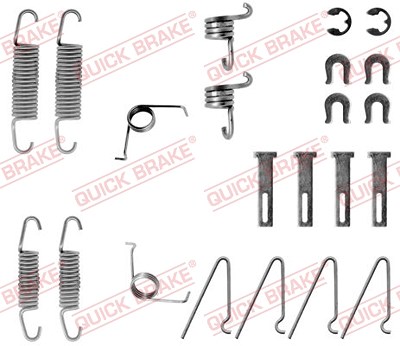 Quick Brake Zubehörsatz, Bremsbacken [Hersteller-Nr. 105-0703] für Skoda von QUICK BRAKE