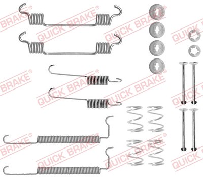 Quick Brake Zubehörsatz, Bremsbacken [Hersteller-Nr. 105-0710] für Chevrolet, Gm Korea, Opel von QUICK BRAKE