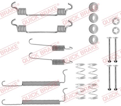 Quick Brake Zubehörsatz, Bremsbacken [Hersteller-Nr. 105-0710] für Opel, Chevrolet, Gm Korea von QUICK BRAKE